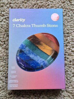 7 Chakra Thumb Stone, NWT
